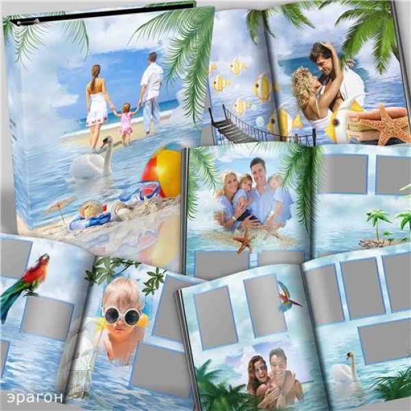 Keluarga di Pantai Album Foto