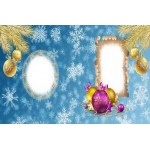 Natal Biru Keluarga Album Foto