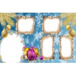 Natal Biru Keluarga Album Foto