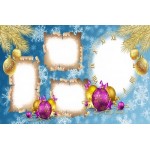 Natal Biru Keluarga Album Foto