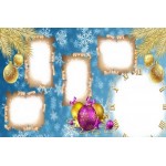 Natal Biru Keluarga Album Foto