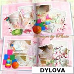 Anak Perempuan dan Mainan Album Foto