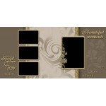 Cinta Warna Emas dan Krem Album Foto