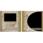 Cinta Warna Emas dan Krem Album Foto