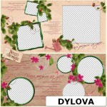 Bunga dan Daun Album Foto Sekolah