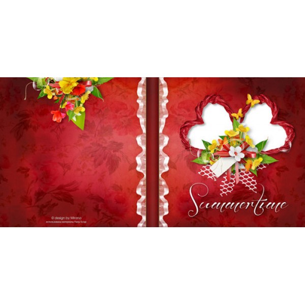 Merah Terang Album Foto Sekolah