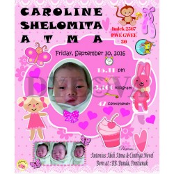 Bingkai Foto Bayi Baru Lahir Minimalis M