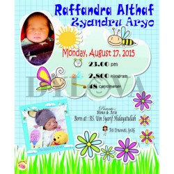 Bingkai Foto Bayi Baru Lahir Minimalis L